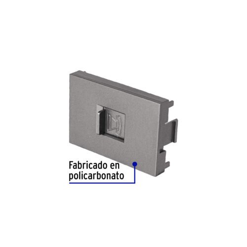 478311 47831 - Toma de teléfono acero inox de 1.5 módulos, línea Lisboa