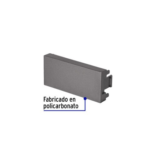 47832 - Tapón ciego acero inox de 1 módulo, línea Lisboa, Volteck