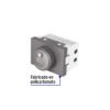 47833 - Dimmer giratorio acero inox de 1.5 módulos, línea Lisboa
