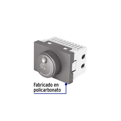 47833 - Dimmer giratorio acero inox de 1.5 módulos, línea Lisboa