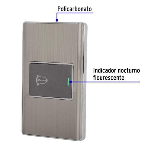 478431 47843 - Placa armada acero 1 interruptor de timbre 1.5 mód, Lisboa