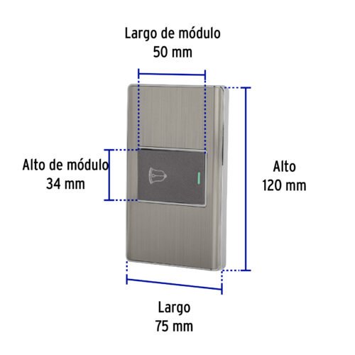 478432 47843 - Placa armada acero 1 interruptor de timbre 1.5 mód, Lisboa