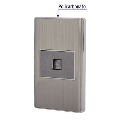 47844 - Placa armada acero inox 1 toma para teléfono 1.5 mód, Lisboa