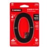 47853 - Número 0 de latón sólido 4", negro,  HERMEX