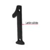 47854 - Número 1 de latón sólido 4", negro,  HERMEX