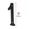 47854 - Número 1 de latón sólido 4", negro,  HERMEX