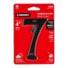 478603 47860 - Número 7 de latón sólido 4", negro, HERMEX