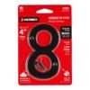 47861 - Número 8 de latón sólido 4", negro,  HERMEX