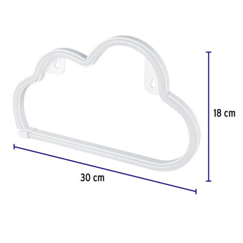 47868 - Luz de noche de LED nube neón, Volteck
