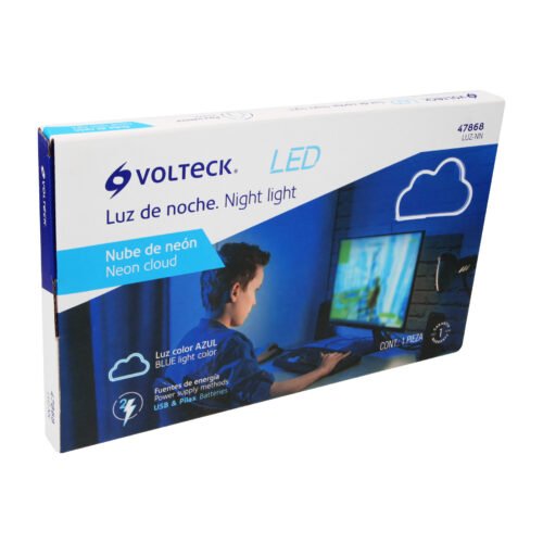 47868 - Luz de noche de LED nube neón, Volteck