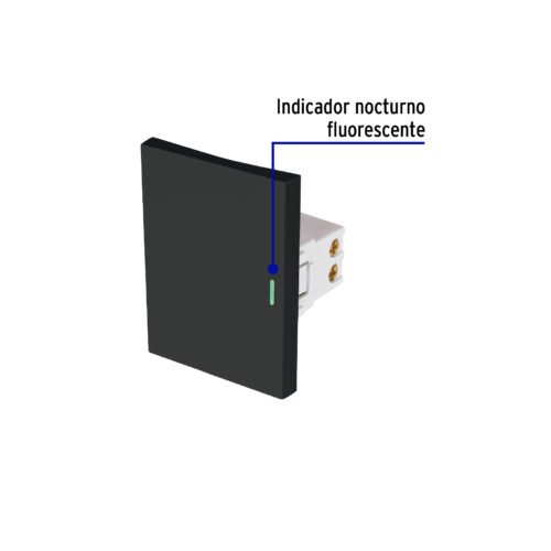 478751 47875 - Interruptor sencillo negro de 3 módulos, línea Lisboa