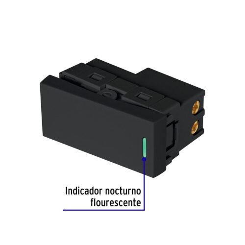 478761 47876 - Interruptor de 3 vías negro de 1 módulo, línea Lisboa