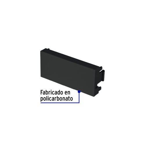 478851 47885 - Tapón ciego negro de 1 módulo, línea Lisboa, Volteck