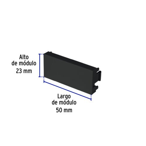 478852 47885 - Tapón ciego negro de 1 módulo, línea Lisboa, Volteck