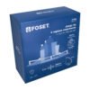 47906 - Juego de 4 repisas esquineras de vidrio, Foset