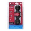 47910 - Cerradura pomo, negro, esfera, recámara, HERMEX