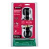 47911 - Cerradura pomo, negro, esfera, baño, HERMEX