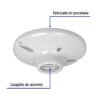 47915 - Portalámpara de porcelana, 4-1/2", redonda, a granel Volteck