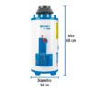 479222 47922 - Calentador de paso, rápida recup, 9L, 2 serv, gas LP, Foset