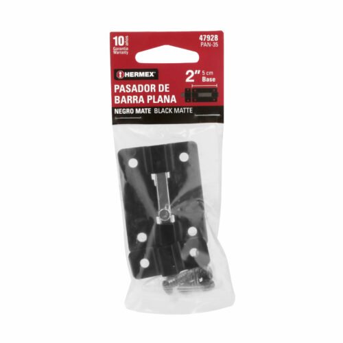 479283 47928 - Pasador de barra plana 2", negro, HERMEX