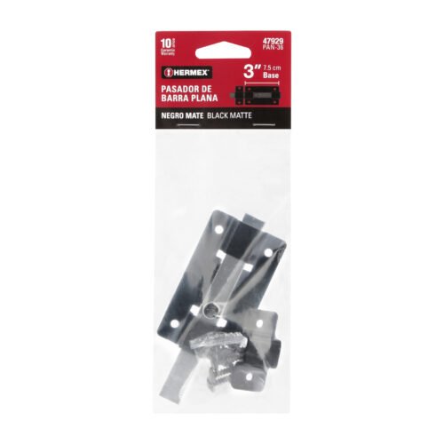 47929 - Pasador de barra plana 3", negro, HERMEX