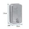 479312 47931 - Dosificador de acero inox. para jabón líquido, Foset