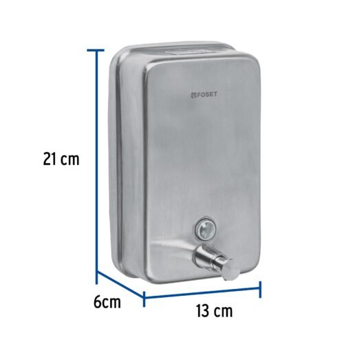 479312 47931 - Dosificador de acero inox. para jabón líquido, Foset