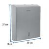 47933 - Dispensador de acero inox. para toallas de papel, Foset