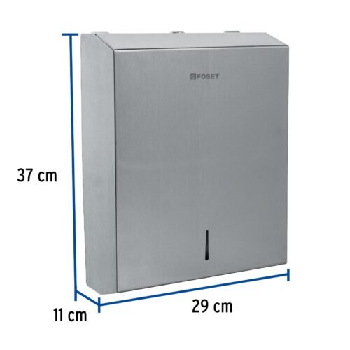 47933 - Dispensador de acero inox. para toallas de papel, Foset