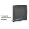 479361 47936 - Dispensador de ABS para toallas de papel, humo, Foset