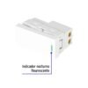 47940 - Interruptor sencillo blanco de 1 módulo, línea Lisboa