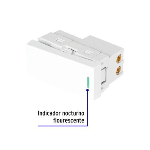 47940 - Interruptor sencillo blanco de 1 módulo, línea Lisboa