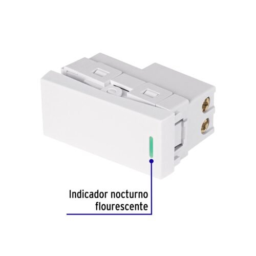 47943 - Interruptor de 3 vías blanco de 1 módulo, línea Lisboa