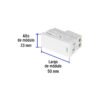 47943 - Interruptor de 3 vías blanco de 1 módulo, línea Lisboa