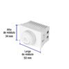 479532 47953 - Dimmer giratorio blanco de 1.5 módulos, línea Lisboa