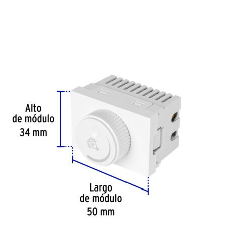 479532 47953 - Dimmer giratorio blanco de 1.5 módulos, línea Lisboa
