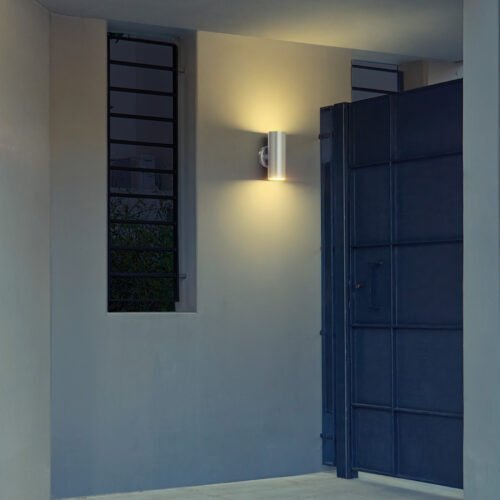 48009 - Arbotante satín de LED 10 W de acento 2 spots luz cálida