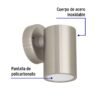 48010 - Arbotante satín de LED 5 W de acento 1 spot luz cálida