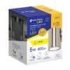 48010 - Arbotante satín de LED 5 W de acento 1 spot luz cálida