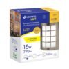 48011 - Arbotante decorativo de LED 15 W acero inoxidable luz cálida