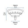 480212 48021 - Canastilla inox para contracanasta 3-1/2", Foset