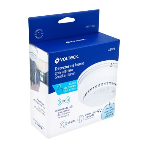 48023 - Detector de humo con alarma, Volteck