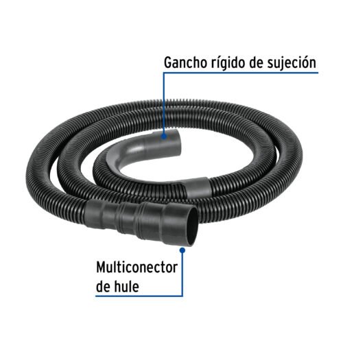 480271 48027 - Manguera p/desagüe de lavadora, polietileno, 1.5m, Foset