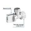 48028 - Llave angular de 1/2", 1/4 de vuelta, FOSET BASIC