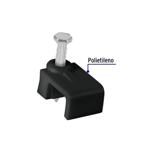 480341 48034 - Bolsa con 20 grapas negras de 5 x 8.5 mm para cable plano