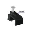 48035 - Bolsa con 20 grapas negras de 6 x 9.5 mm para cable plano