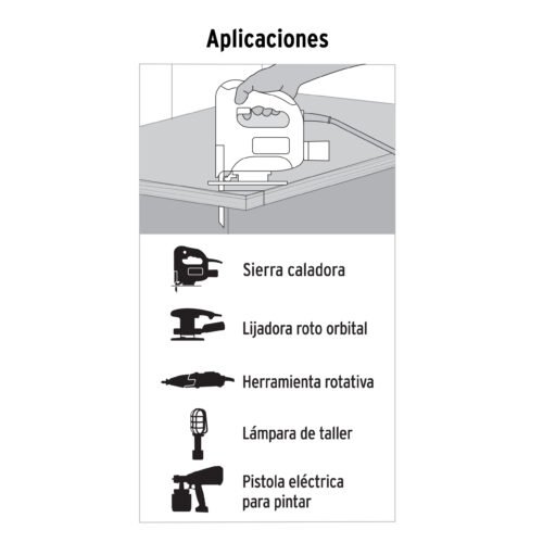 480422 48042 - Extensión eléctrica de uso rudo 2 m 2x16 AWG, Volteck