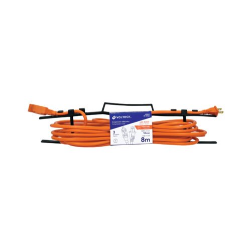 48045 - Extensión eléctrica de uso rudo 8 m 2x16 AWG, Volteck