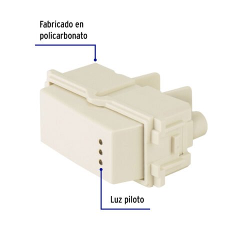 480562 48056 - Interruptor de 3 vías con luz piloto, línea Italiana, marfil