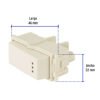 480563 48056 - Interruptor de 3 vías con luz piloto, línea Italiana, marfil